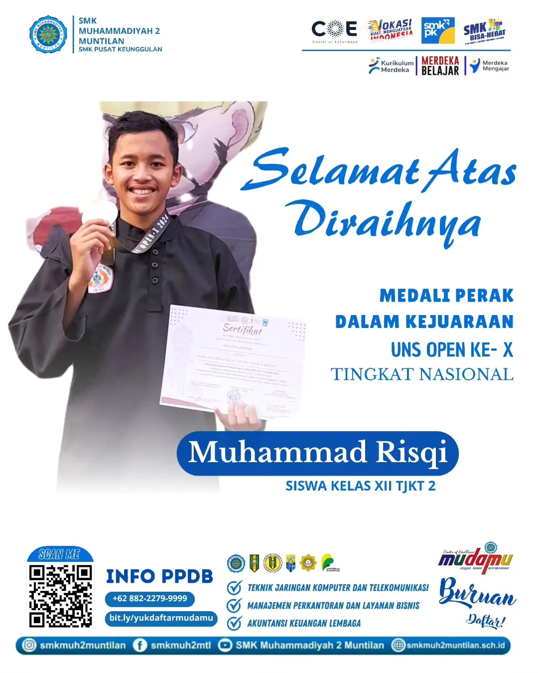 Medali Perak dalam Kejuaraan UNS OPEN X NASIONAL